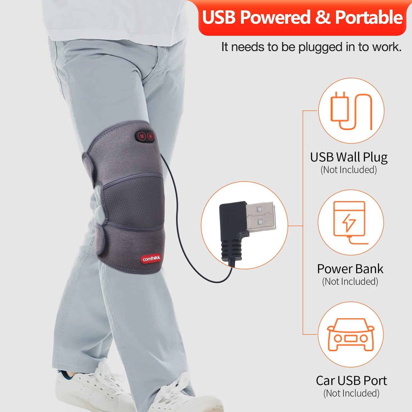 RODILLERA CALEFACCIONABLE CON VIBRACION